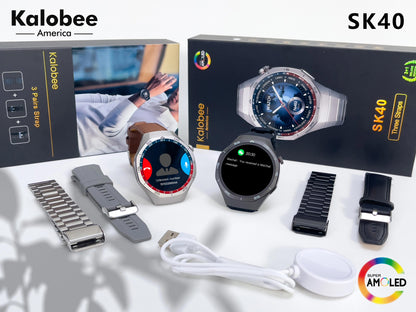 Kalobee America SK40 Smart Watch + 3 Straps