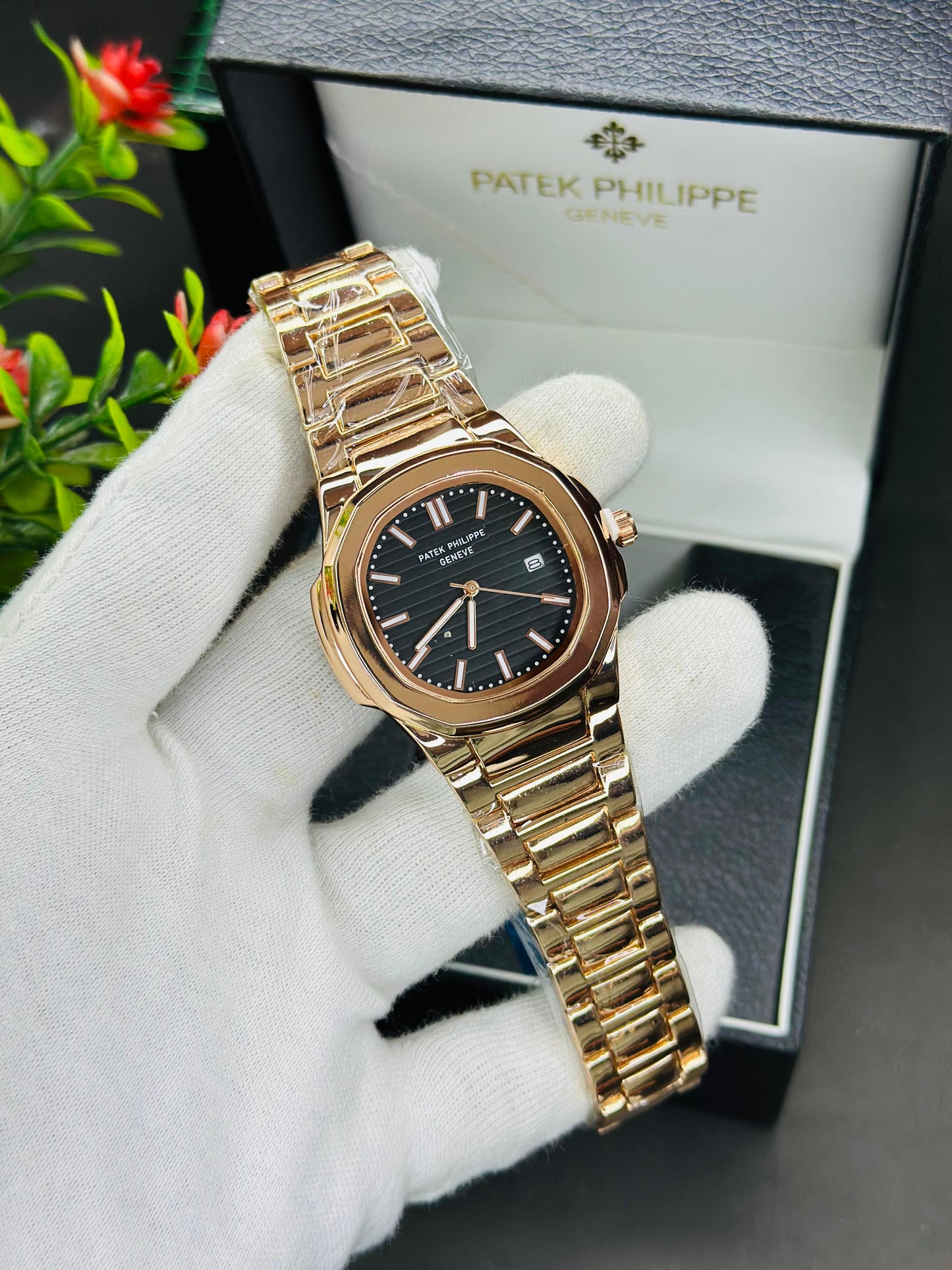 Patek Philippe Style – Luxury Stainless Steel Watch