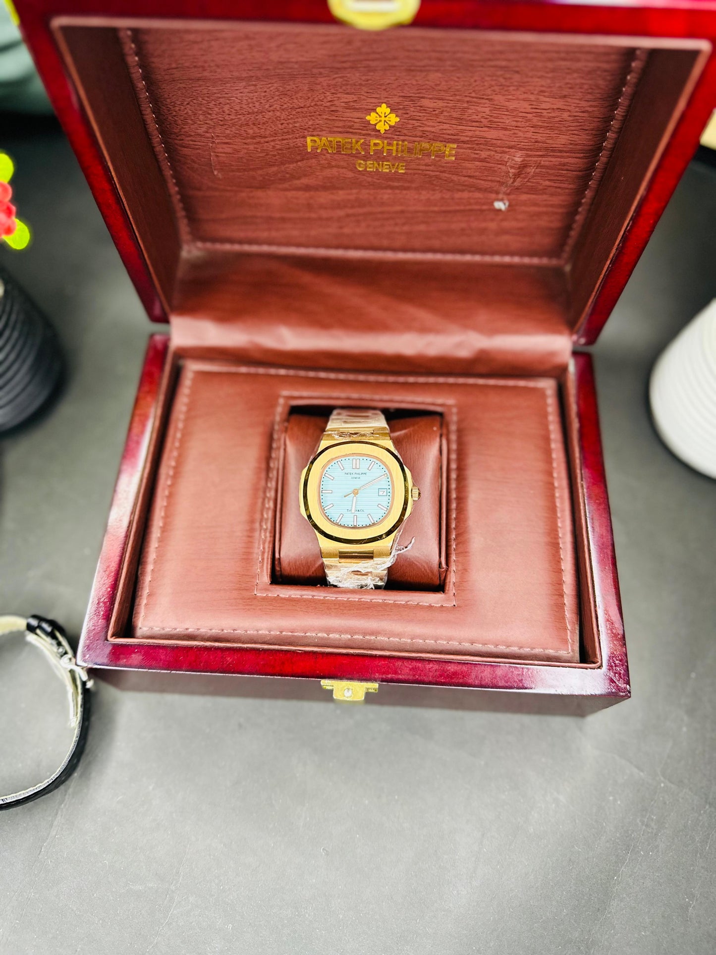 Patek Philippe Genève – Rose Gold Master Copy Automatic With Original Box