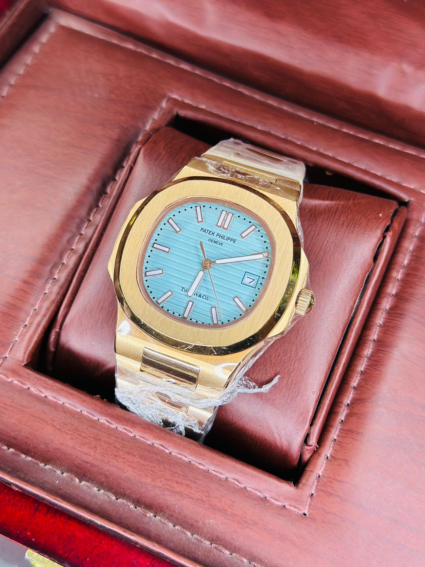 Patek Philippe Genève – Rose Gold Master Copy Automatic With Original Box