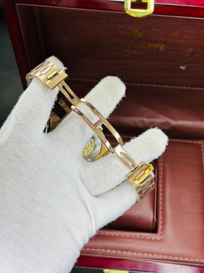 Patek Philippe Genève – Rose Gold Master Copy Automatic With Original Box