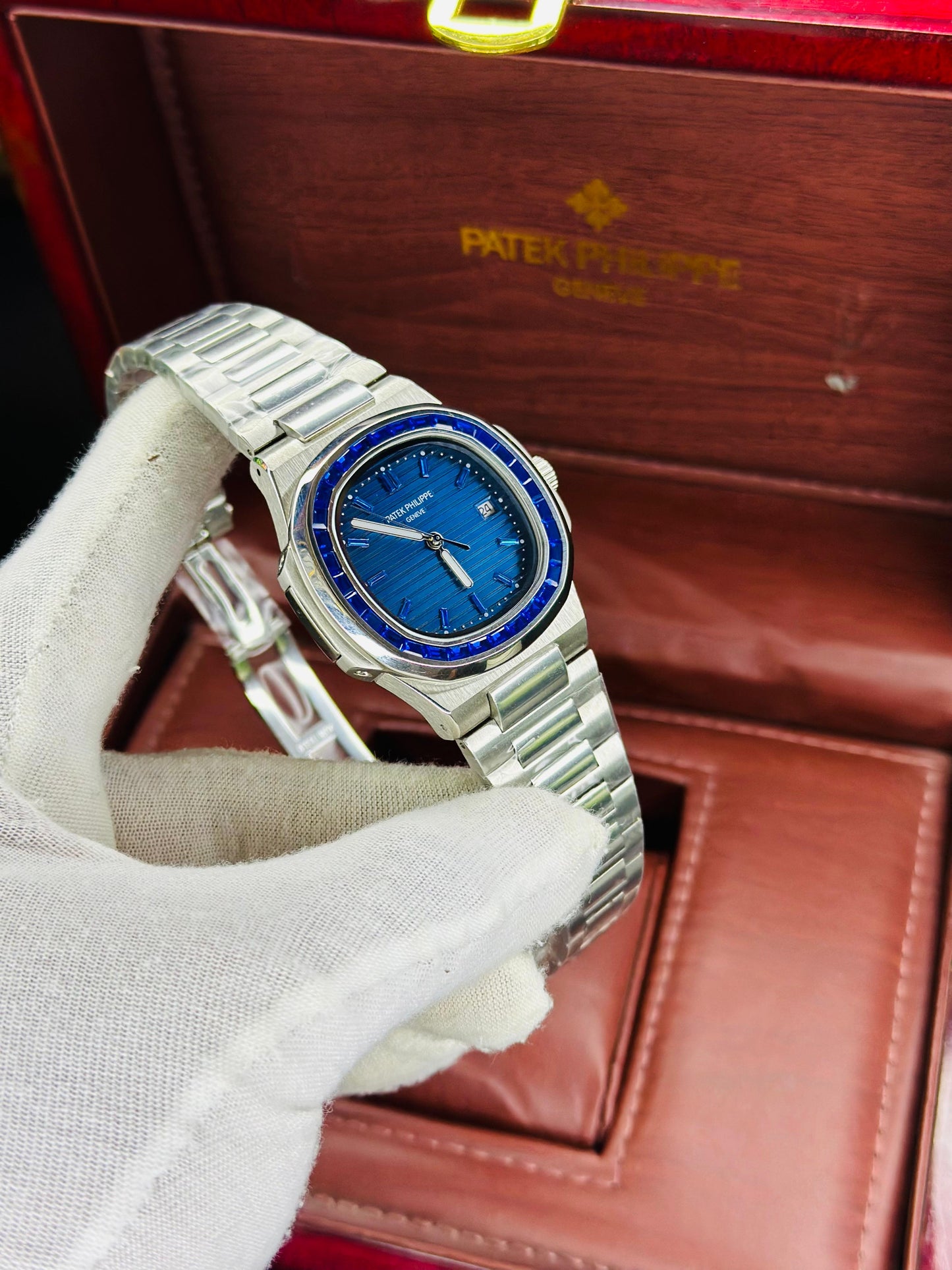 Patek Philippe Genève Diamond Edition – Automatic Master Copy With Original Box