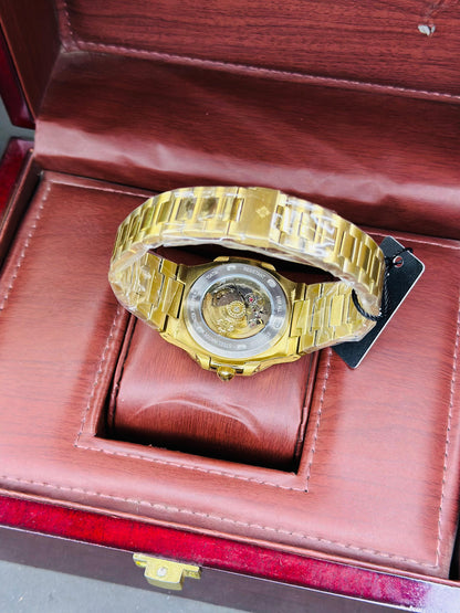 Patek Philippe Genève – Gold Edition Master Copy Automatic With Original Box