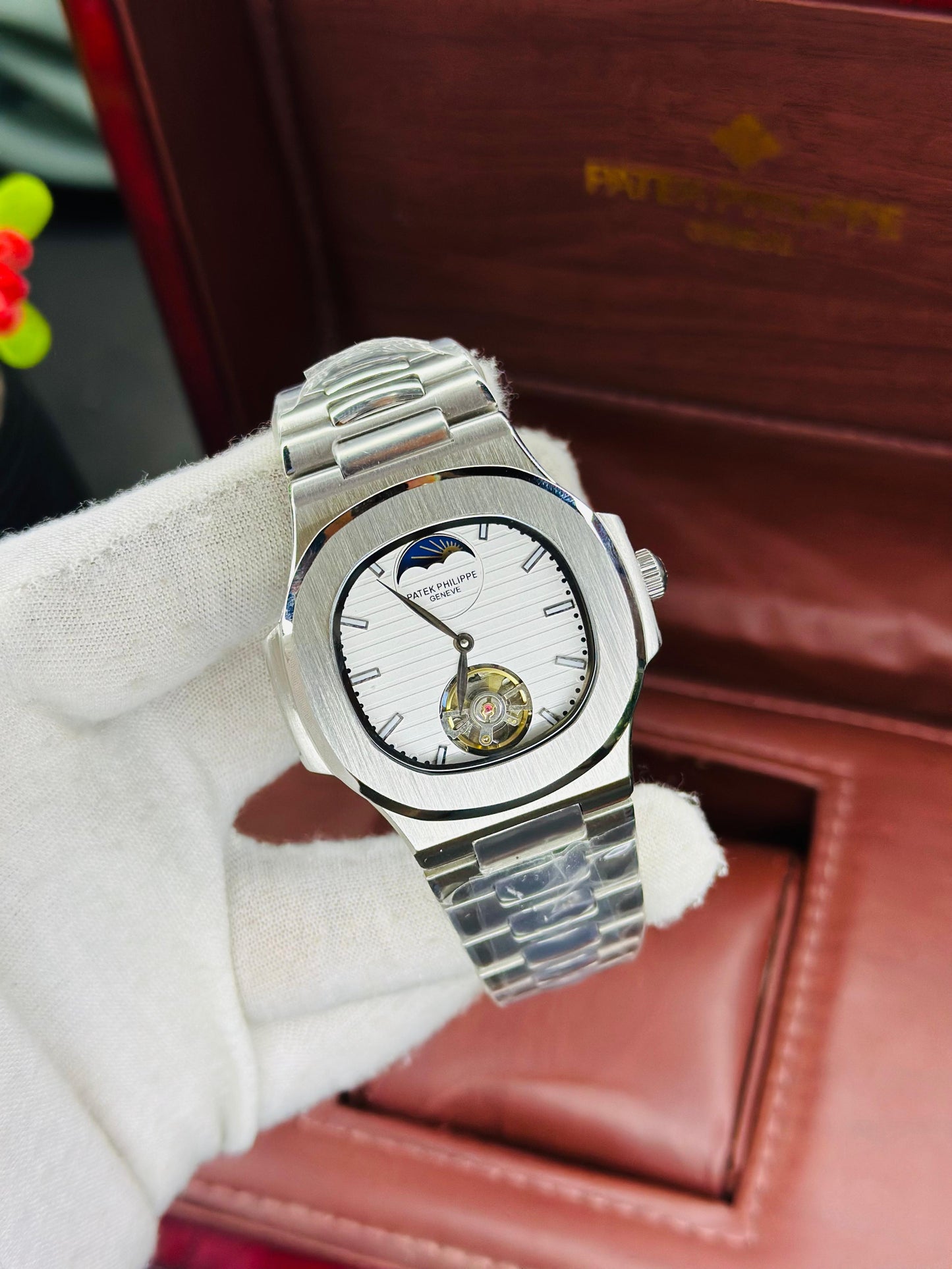 🕰 Patek Philippe Skeleton & Pendulum Edition – Automatic Master Copy With Original Box